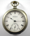 1888 Waltham Grade No.1 18s 7J OF Pocket Watch w/Dueber Silverine Case lot.ec