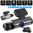 1080P Front And Inside Camera WiFi G-Sensor Dual Lens Car Dash Cam Night Vision