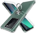 For Motorola Moto G84 Edge 30 Clear Shockproof Ring Gel Phone Case Protector