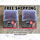 50 ULTRA PRO 75pt Thick Card Top Loaders / 2- 25ct count 75 point Sealed Pack