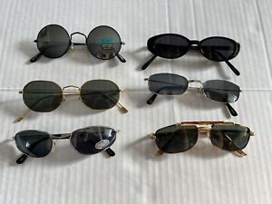 Lot Of 6 Vintage Designer Style Sunglasses Women’s Y2K 90s 2000s Wire Frame