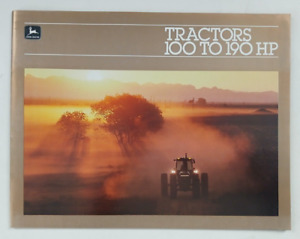1982 John Deere Tractors 100 to 190 HP  Sales Brochure