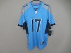 Ryan Tannehill #17 Tennessee Titans Men's OnField Jersey Light Blue Size Small