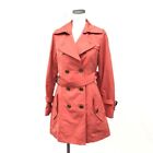 Burberry BlueLabel NovaCheck Pink Trench Coat with Liner Size36/S(US:XS) 013101d