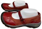 Keen Presidio Women’s Size 8 Red Leather/Suede Mary Jane Bumper Toe Hiking Shoes