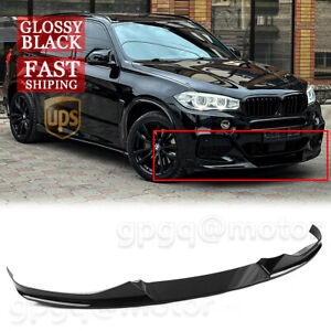For BMW F15 X5 M Sport 2014-2018 MP-Style Glossy Black Front Bumper Lip Splitter (For: 2017 BMW)
