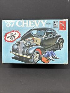 VTG AMT 1:25 SCALE ‘37 CHEVY COUPE MODEL Car KIT #A137-225 Open Box Sold As Is