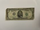 USA Bank Note: USA, Five Dollar 1950 B No. K91421599A