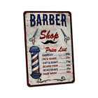 Barber Shop Sign Barber Shop Price List Hair Stylist Metal Sign 108122001097