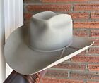 Vintage Resistol 7X Beaver Light Gray Western Cowboy Hat Size 7 1/4