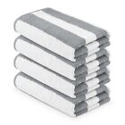 4 pieces Pack- 30x60 inches-Large Pool/Beach Cabana GRAY Towels by MIMAATEX