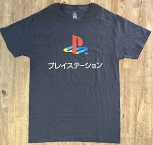 Playstation Japanese Shirt Adult S Grey Short Sleeve Graphic Video-game