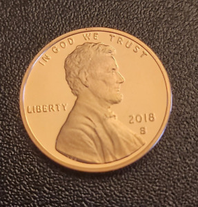 2018 S Proof Lincoln Shield Cent - Penny is from a Proof Set