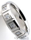 Men Stainless Steel CZ Ring 6mm Band Size 7 to 12.5