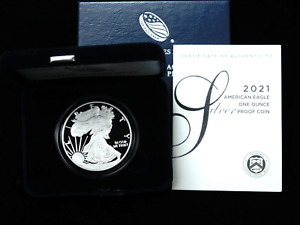 New Listing2021-W Proof $1 American Silver Eagle - Type 1 in OGP