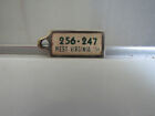 Vintage DAV small Keychain License plates West Virginia 1958, 256-247