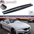 Gloss Black Side Skirts For 14-20 BMW 4 Series F32 F33 F36 M Sport Extension Lip (For: More than one vehicle)