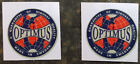 TWO (2) OPTIMUS 8R PRIMUS 111 BOX TIN ONE INCH STICKER DECAL  STOVE REPLACEMENT
