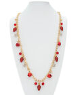 Holiday Lane Red Jingle Bell Long Necklace
