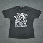 Vintage Mystery Skateboard T Shirt Mens Large Black Punk Grunge Adult Y2K
