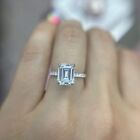 1.51 Carat IGI GIA Certified Lab Created Emerald Cut Diamond Ring 14K White Gold