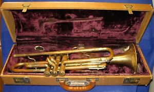 1950s Olds Ambassador Brass Trumpet SN 187501 Fullerton CA w/Olds #3 MP & Case