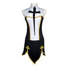 New Music Legs Nun Costume Size S/M Black White Halloween Party Cosplay Sexy