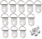 50/100PCS Metal D Ring Picture Frame Hangers with Screws Photo Hanging Hooks Kit