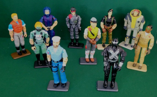 Gi Joe Figure Lot. 1980s And 1990s. LOT OF (10) Figures BEATER LOT