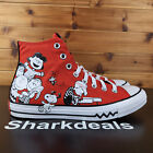 Converse x Peanuts Chuck Taylor All Star Hi CTAS High Red Shoe Sneaker Mens Size