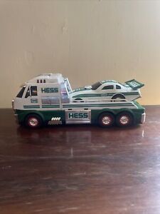 2016 Hess Truck Toy with Racecar dragster and Lights and Sounds