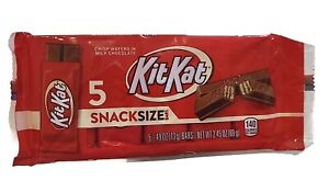 Kit Kat Miniature Snack Size 5 Pack Milk Chocolate Crisp Wafer Mini Candy 2.45oz