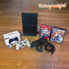 PlayStation 2 Bundle—SCPH-39001, 2 Controllers, HDMI Converter, 8MB Card, Games