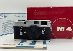 LEICA LEITZ M4 35mm RANGEFINDER CAMERA, MUSEUM/COLLECTABLE CONDITION, w/BOX !