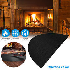 Fireproof Fireplace Hearth Rug Non Slip Protection Mat Floor Flame Resistant Pad