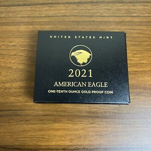 2021 American Eagle One-Tenth 1/10 Oz Gold Coin 21EEN