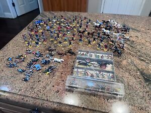 Huge Lot of Medieval Knights Maidens Horses Civil War Toy Figures READ