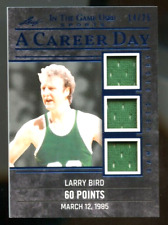 2020 Leaf In The Game Used Larry Bird A Career Day Triple Jersey Patch #14/25