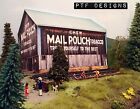 * O Scale Scratch Built TOBACCO BARN Farm Building Front/Flat, MTH Lionel *