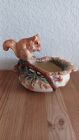 New ListingWeller Antique Woodcraft Squirrel Bowl, Dish, Ashtray Planter