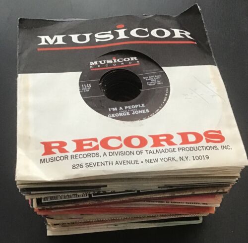 Courty 45 Lot 80 Records W/ Company Sleeves - C&W Honky Tonk Rockabilly - NM
