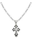 Montana Silversmiths Women's Silver and Filigree Cross Necklace Silver