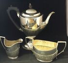 Antique Victorian Sterling Silver Elkington Tea / Coffee Set,-1898 #GA