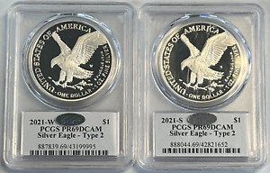 New Listing2021 S & W American Proof Silver Eagle PCGS PR69 - Emily Damstra Signed, Type 2