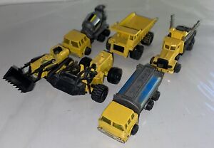 Toy Factory Motor Max Construction Plastic Diecast Truck Set Lot Of 6