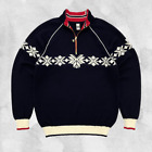 DALE OF NORWAY Olympics 2014 Sochi Sweater Half Zip Knit Wool Pullover Men's XXL