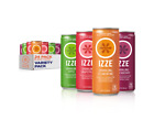 IZZE Sparkling Juice 4 Flavor Variety Pack 8.4 Fl Oz Can ( Pack of 24 )