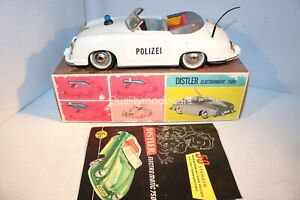 Distler made in BELGIUM 7500 Porsche 356 electromatic POLIZEI in box SELTEN