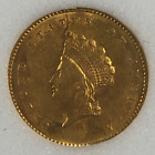 New Listing1855 Type 2 Gold Dollar 1.00 Very Close to Uncirculated.