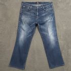 7 For All Mankind Jeans Mens 36 Blue Carsen Straight Luxe Performance 38x30
